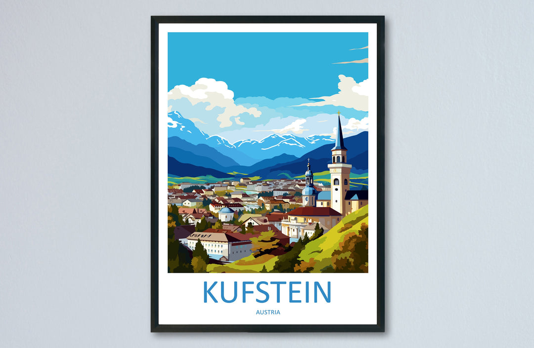 Kufstein Travel Print Wall Art Kufstein Wall Hanging Home Décor Kufstein Gift Art Lovers Art Lover Gift Kufstein Print Austria