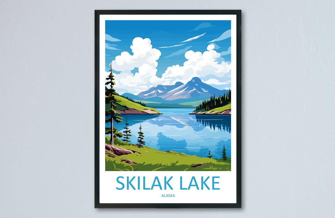 Skilak Lake Travel Print Wall Art Skilak Lake Wall Hanging Home Décor Skilak Lake Gift Art Lovers Alaska Art Lover Gift Skilak Lake Artwork