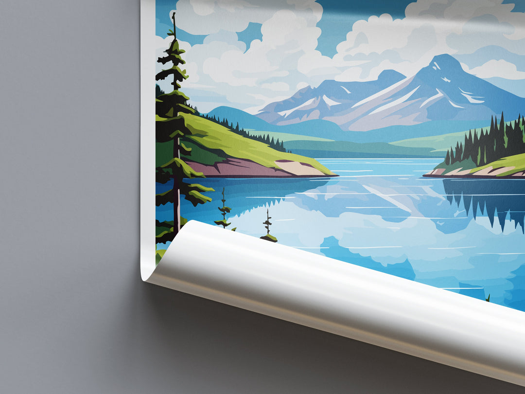 Skilak Lake Travel Print Wall Art Skilak Lake Wall Hanging Home Décor Skilak Lake Gift Art Lovers Alaska Art Lover Gift Skilak Lake Artwork