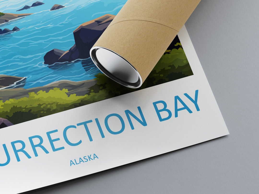 Resurrection Bay Travel Print Wall Art Resurrection Bay Wall Hanging Home Décor Resurrection Bay Gift Art Lovers Alaska Art Lover Gift