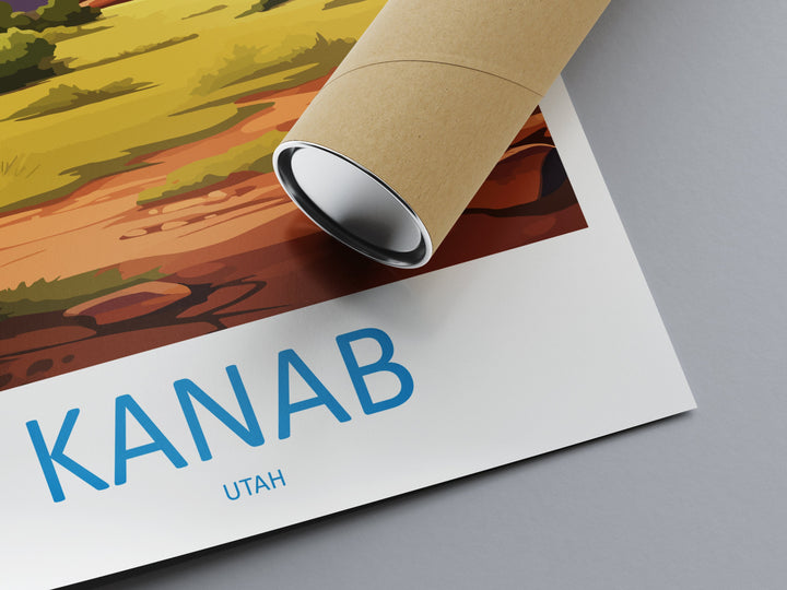 Kanab Travel Print Wall Art Kanab Wall Hanging Home Décor Kanab Gift Art Lovers Utah Art Lover Gift Travel Poster
