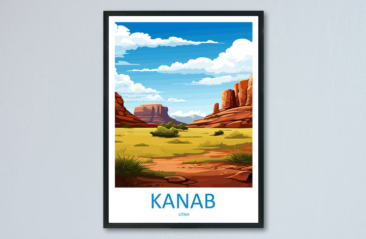 Kanab Travel Print Wall Art Kanab Wall Hanging Home Décor Kanab Gift Art Lovers Utah Art Lover Gift Travel Poster