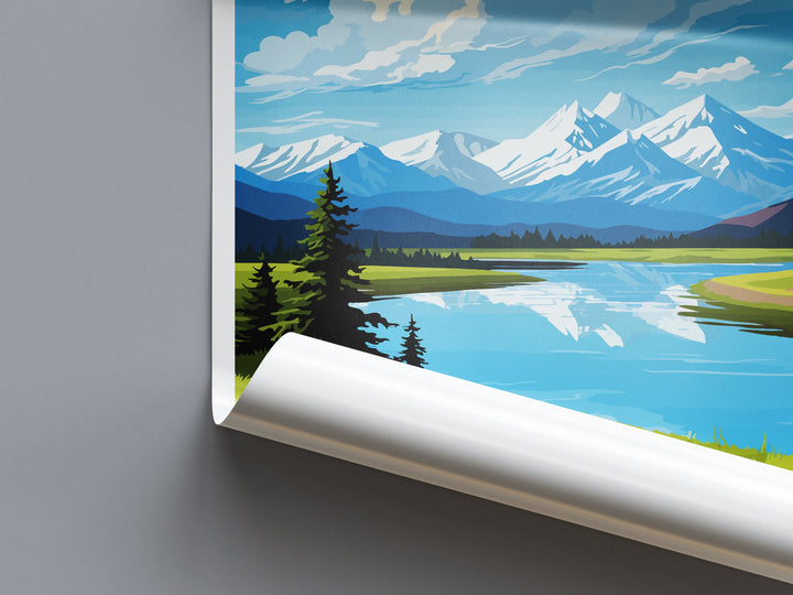 Twin Lakes Travel Print Wall Art Twin Lakes Wall Hanging Home Décor Twin Lakes Gift Art Lovers Alaska Art Lover Gift Twin Lakes Poster