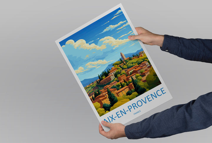 Aix En Provence Travel Print Wall Art Aix En Provence Wall Hanging Home Décor Aix En Provence Gift Art Lovers France Art Lover Gift