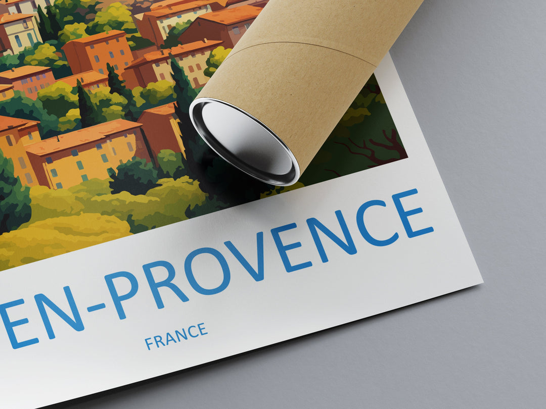 Aix En Provence Travel Print Wall Art Aix En Provence Wall Hanging Home Décor Aix En Provence Gift Art Lovers France Art Lover Gift