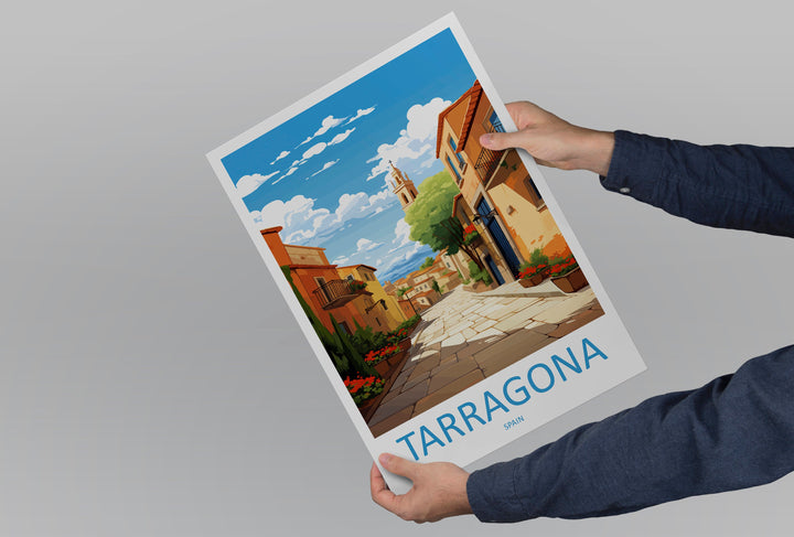 Tarragona Travel Print Wall Art Tarragona Wall Hanging Home Décor Tarragona Gift Art Lovers Spain Art Lover Gift Tarragona Print Spain Art