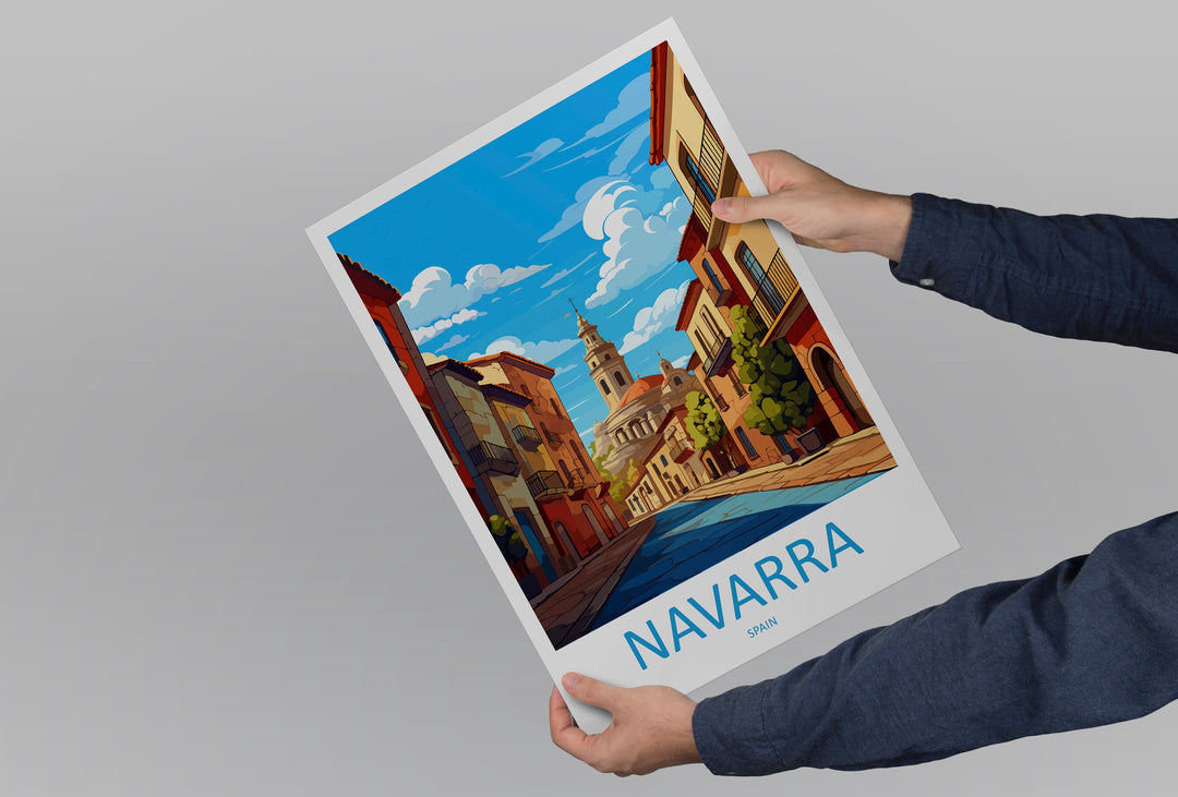 Navarra Travel Print Wall Art Navarra Wall Hanging Home Décor Navarra Gift Art Lovers Spain Art Lover Gift Navarra Print Spain Art