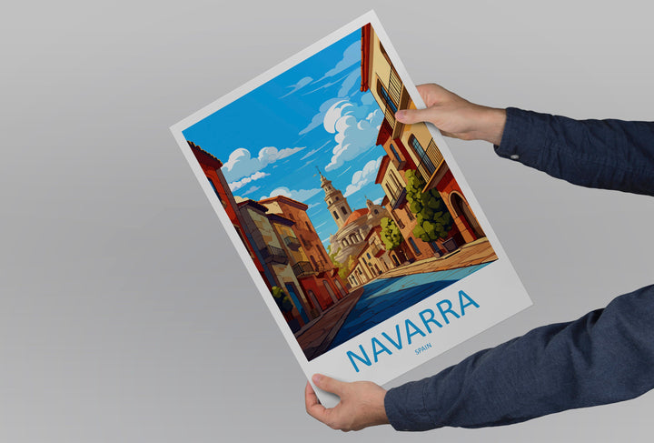 Navarra Travel Print Wall Art Navarra Wall Hanging Home Décor Navarra Gift Art Lovers Spain Art Lover Gift Navarra Print Spain Art