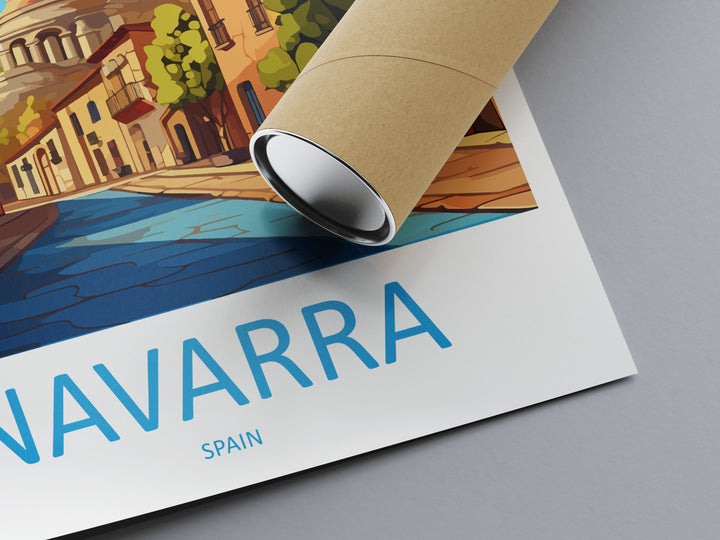 Navarra Travel Print Wall Art Navarra Wall Hanging Home Décor Navarra Gift Art Lovers Spain Art Lover Gift Navarra Print Spain Art