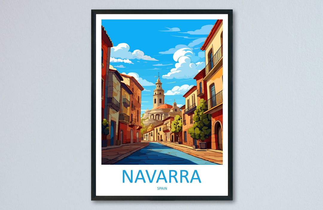Navarra Travel Print Wall Art Navarra Wall Hanging Home Décor Navarra Gift Art Lovers Spain Art Lover Gift Navarra Print Spain Art