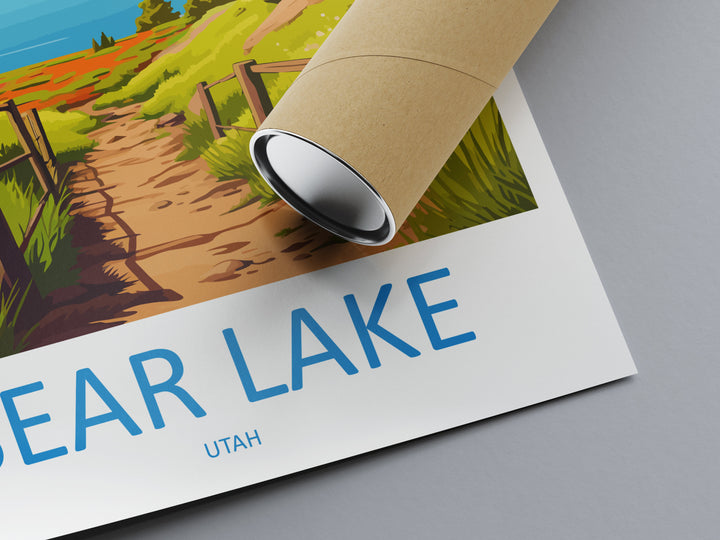 Bear Lake Travel Print Wall Art Bear Lake Wall Hanging Home Décor Bear Lake Art Lovers Utah Art Lover Gift