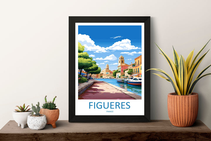 Figueres Travel Print Wall Art Figueres Wall Hanging Home Décor Figueres Gift Art Lovers Spain Art Lover Gift Figueres Print Spain