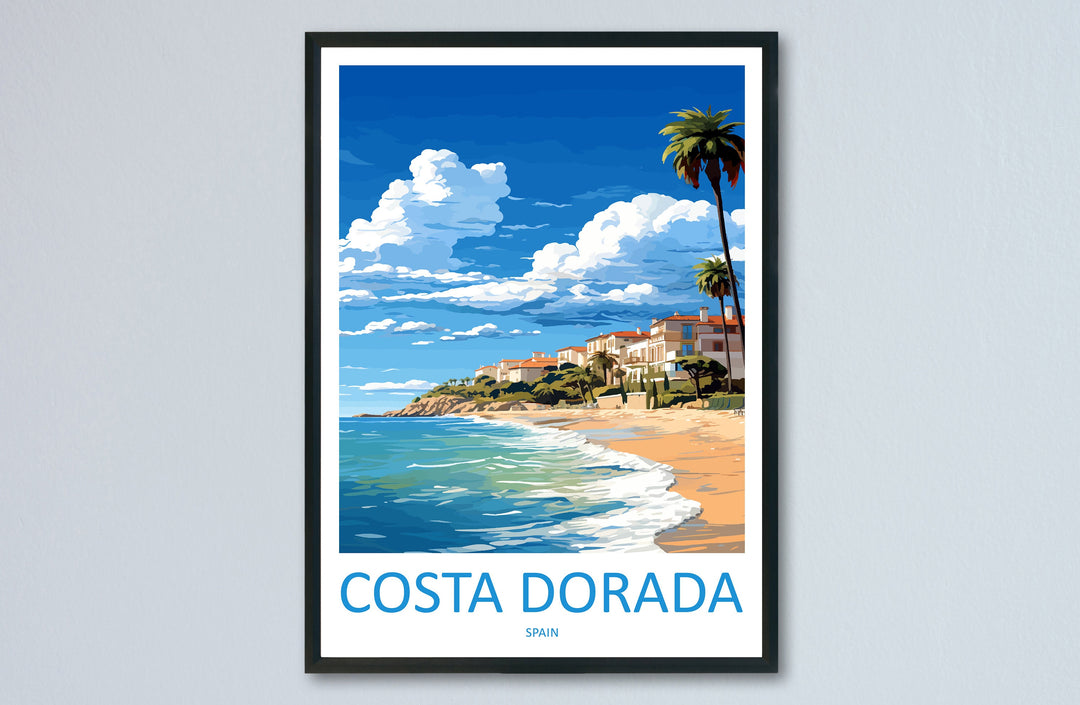 Costa Dorara Travel Print Wall Art Costa Dorara Wall Hanging Home Décor Costa Dorara Gift Art Lovers Spain Art Lover Gift Costa Dorara Print