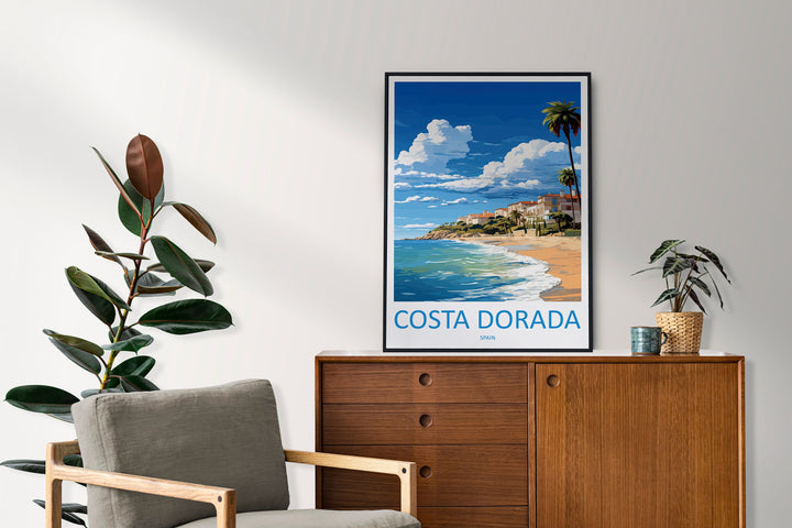 Costa Dorara Travel Print Wall Art Costa Dorara Wall Hanging Home Décor Costa Dorara Gift Art Lovers Spain Art Lover Gift Costa Dorara Print