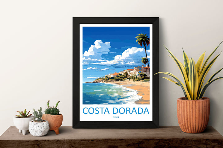 Costa Dorara Travel Print Wall Art Costa Dorara Wall Hanging Home Décor Costa Dorara Gift Art Lovers Spain Art Lover Gift Costa Dorara Print