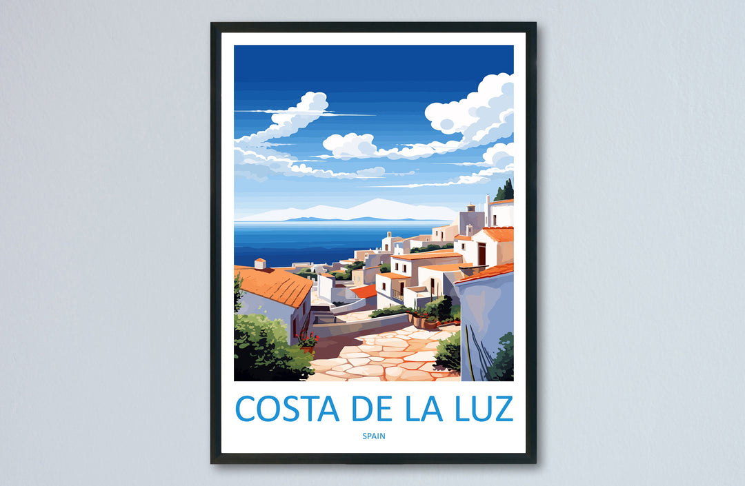Costa de la Luz Travel Print Wall Art Costa de la Luz Wall Hanging Home Décor Costa de la Luz Gift Art Lovers Spain Art Gift Costa de la Luz