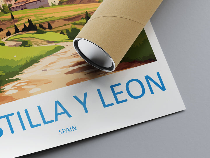 Castilla Y Leon Travel Print Wall Art Castilla Y Leon Wall Hanging Home Décor Castilla Y Leon Gift Art Lovers Spain Art Gift Castilla Y Leon