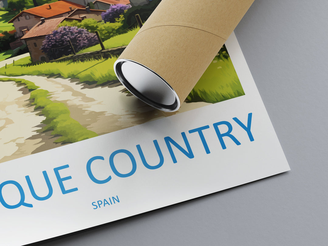 Basque Country Travel Print Wall Art Basque Country Wall Hanging Home Décor Basque Country Gift Art Lovers Spain Art Gift Basque Country Art