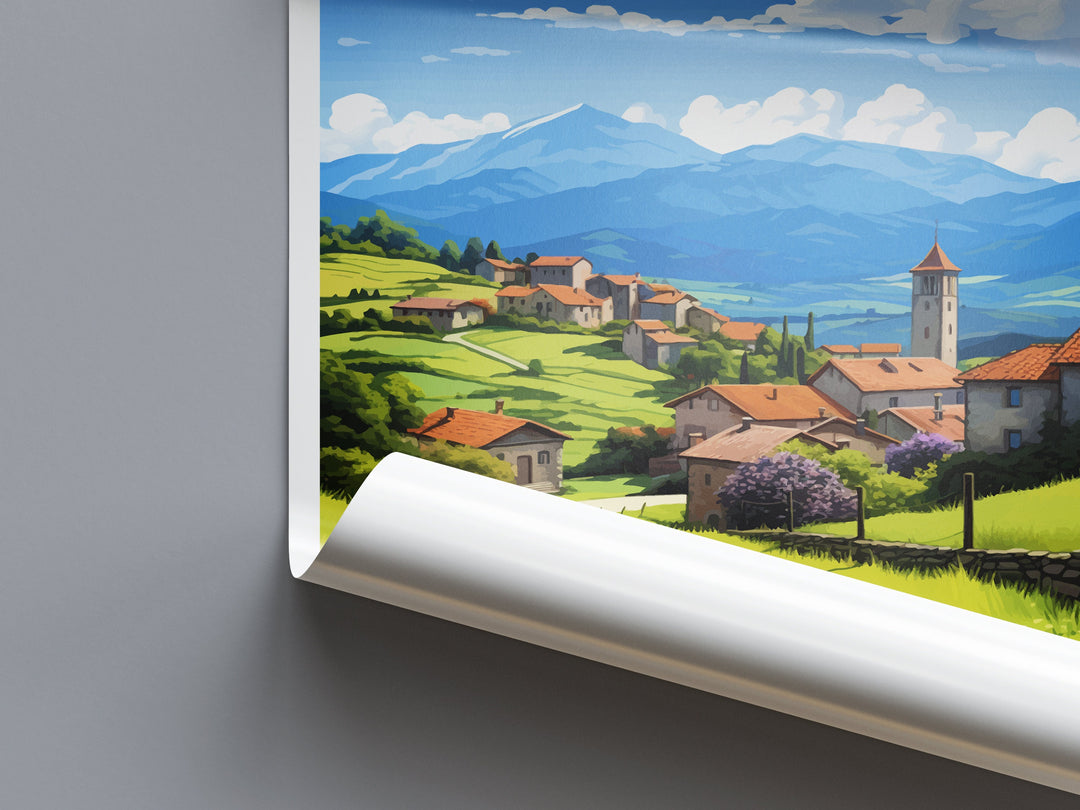 Basque Country Travel Print Wall Art Basque Country Wall Hanging Home Décor Basque Country Gift Art Lovers Spain Art Gift Basque Country Art