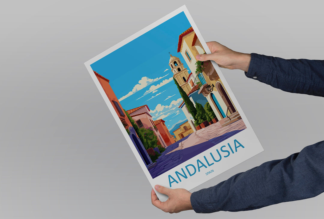 Andalusia Travel Print Wall Art Andalusia Wall Hanging Home Décor Andalusia Gift Art Lovers Spain Art Gift Andalusia Travel Poster art