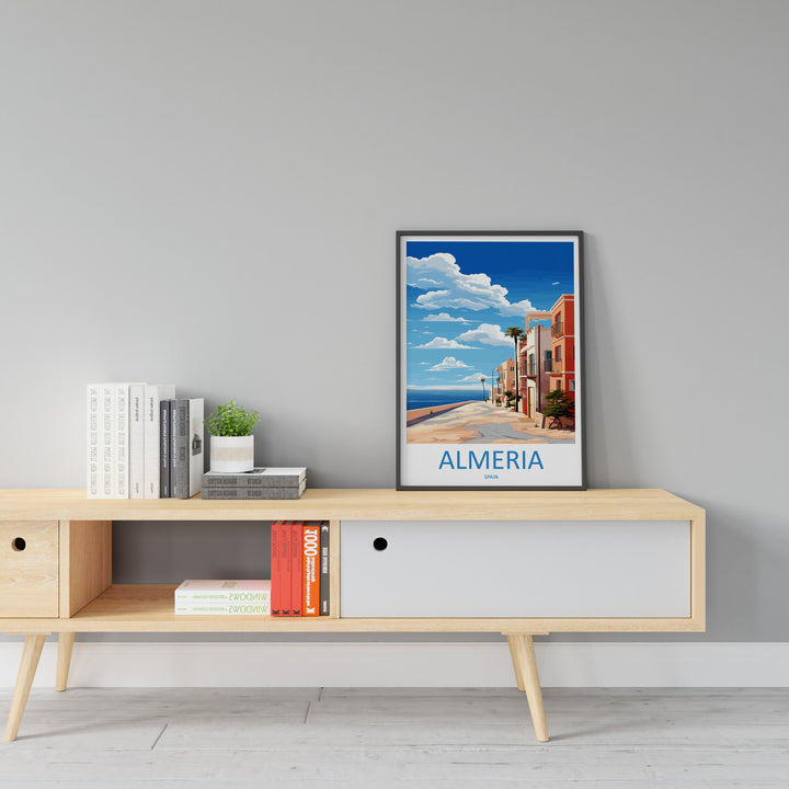 Almería Travel Print Wall Art Almería Wall Hanging Home Décor Almería Gift Art Lovers Spain Art Gift Almería Travel Poster art