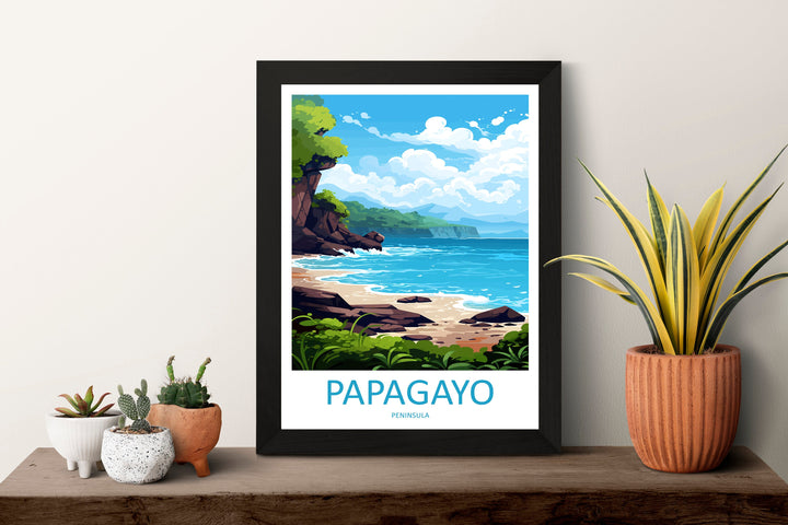 Papagayo Peninsula Travel Print Wall Art Papagayo Peninsula Wall Hanging Home Décor Papagayo Peninsula Gift Art Lovers Wall Art Costa Rica