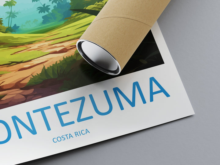 Montezuma Travel Print Wall Art Montezuma Wall Hanging Home Décor Montezuma Gift Art Lovers Wall Art Costa Rica Art Wall Art Gift