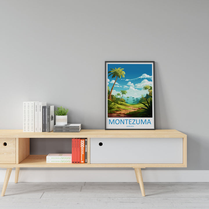 Montezuma Travel Print Wall Art Montezuma Wall Hanging Home Décor Montezuma Gift Art Lovers Wall Art Costa Rica Art Wall Art Gift