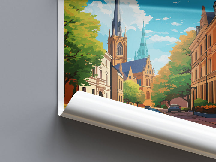 Wiesbaden Travel Print Wall Art Wiesbaden Wall Hanging Home Decor Wiesbaden Gift Art Lovers Wall Art Print Art Wiesbaden Germany