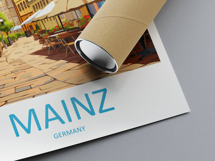 Mainz Travel Print Wall Art Mainz Wall Hanging Home Decoration Mainz Gift Art Lovers Wall Art Print Art Mainz Germany Poster
