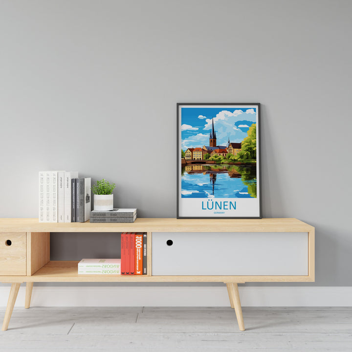 Lünen Travel Print Wall Art Lünen Wall Hanging Home Decoration Lünen Gift Art Lovers Wall Art Print Art Lünen Germany Poster