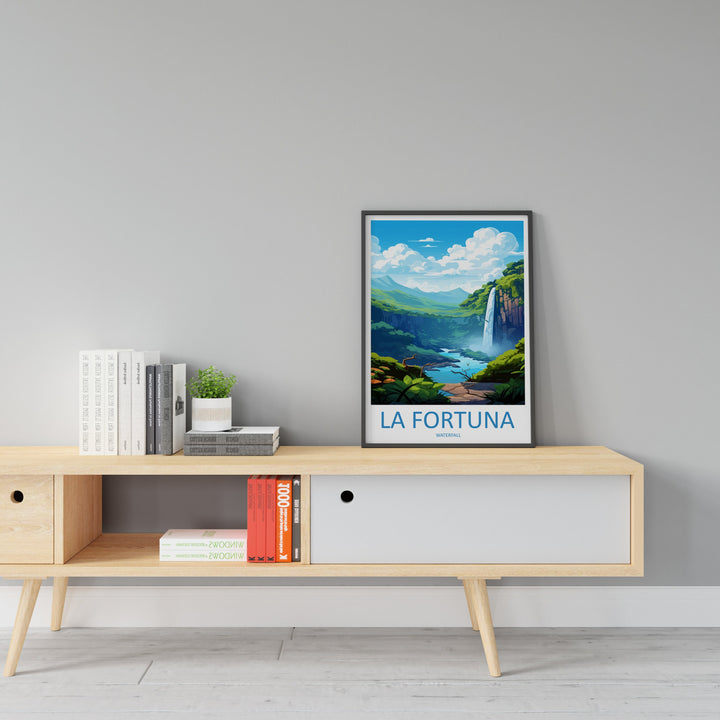 La Fortuna Waterfall Travel Print Wall Art La Fortuna Waterfall Wall Hanging Home Décor La Fortuna Waterfall Gift Art Lovers