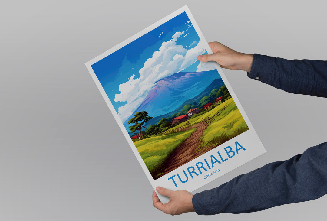 Turrialba Travel Print Wall Art Turrialba Wall Hanging Home Décor Turrialba Gift Art Lovers Costa Rica Wall Art