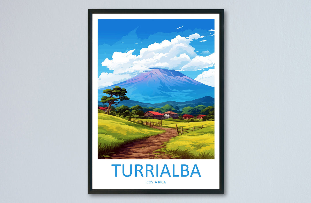 Turrialba Travel Print Wall Art Turrialba Wall Hanging Home Décor Turrialba Gift Art Lovers Costa Rica Wall Art