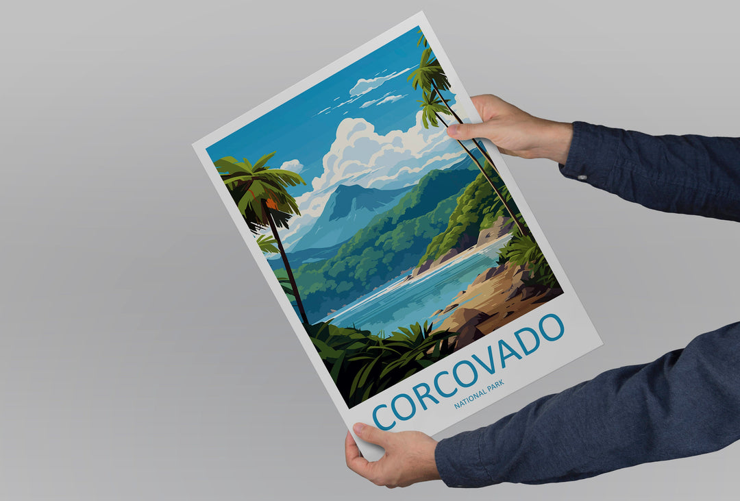 Corcovado National Park Travel Print Wall Art Corcovado Park Wall Hanging Home Décor Corcovado National Park Gift Art Costa Rica