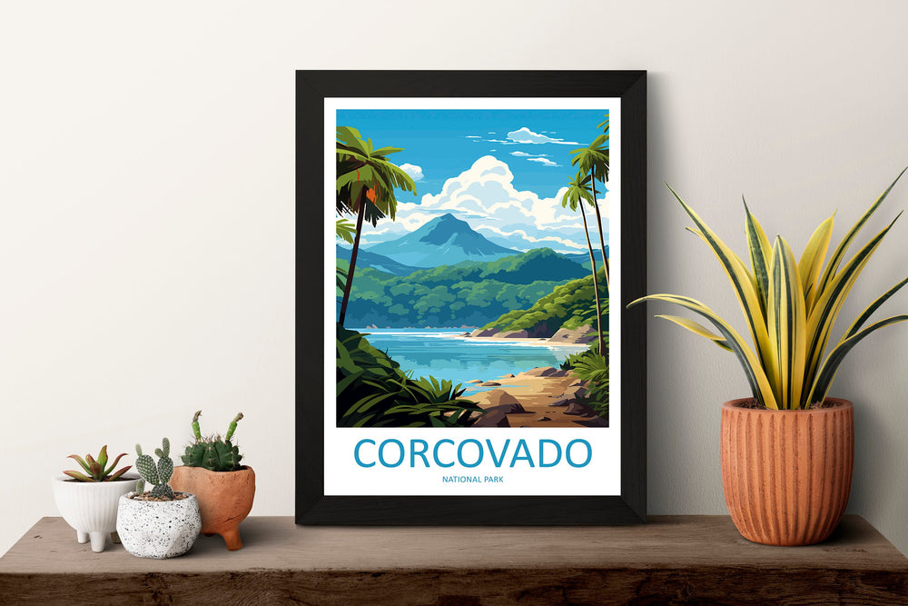 Corcovado National Park Travel Print Wall Art Corcovado Park Wall Hanging Home Décor Corcovado National Park Gift Art Costa Rica