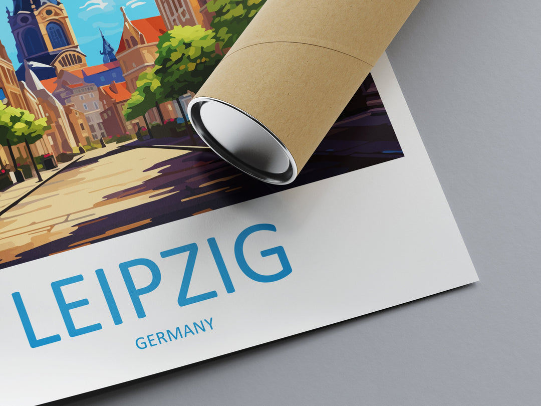 Leipzig Travel Print Wall Art Leipzig Wall Hanging Home Decoration Leipzig Gift Art Lovers Wall Art Print Art Leipzig Germany Poster