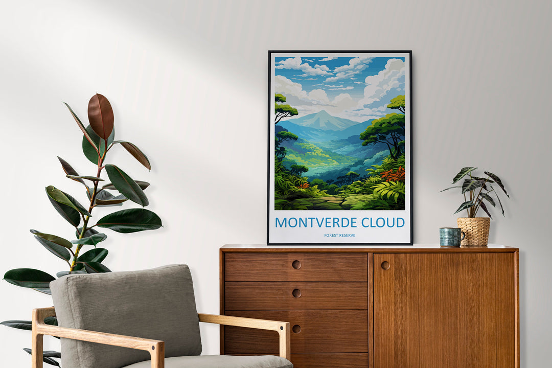 Montverde Cloud Forest Reserve Travel Print Wall Art Montverde Cloud Wall Hanging Home Décor Montverde Cloud Gift Art Costa Rica