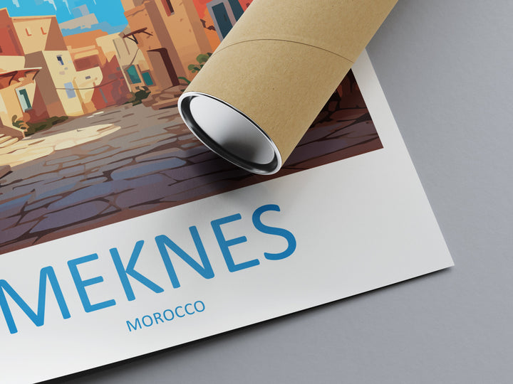 Meknes Travel Print Wall Art Meknes Wall Hanging Home Décor Meknes Gift Art Lovers Morocco Art Lover Gift Wall Art Morocco Art