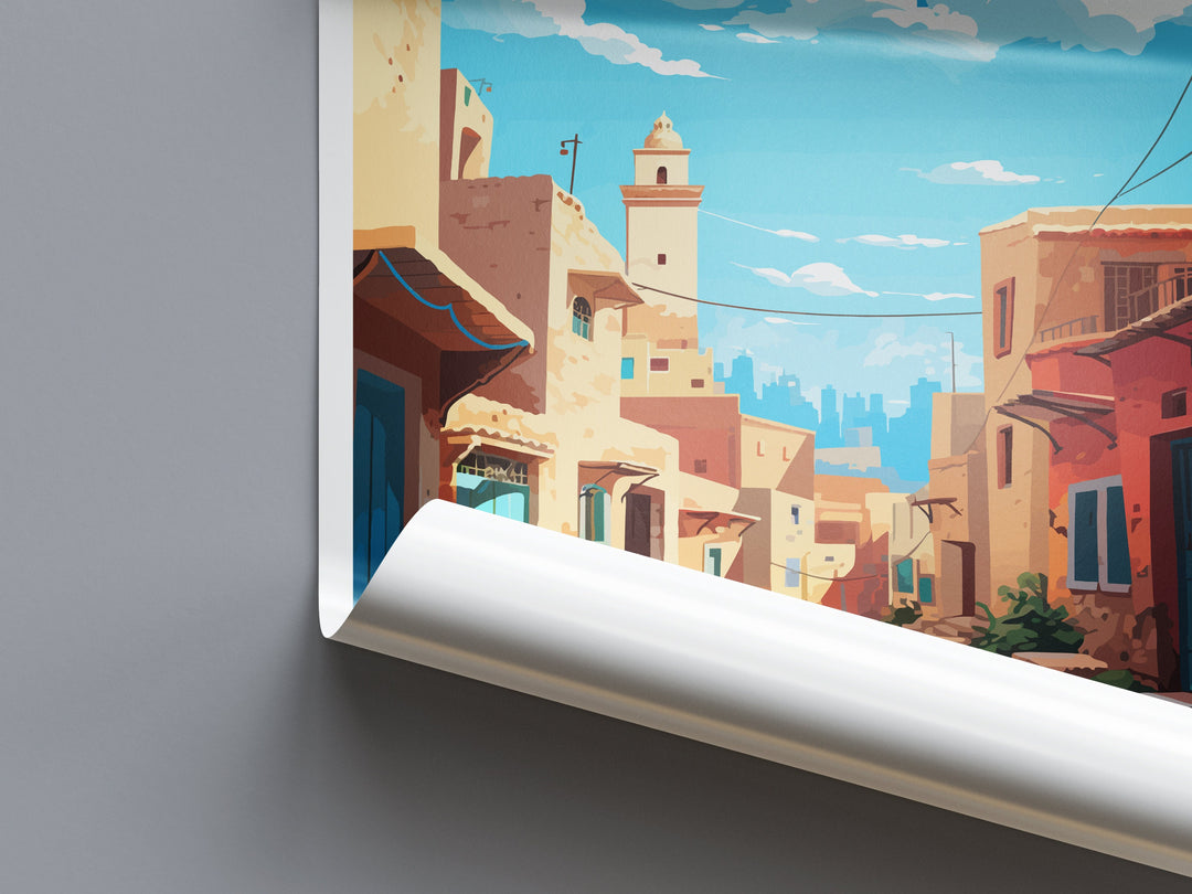 Meknes Travel Print Wall Art Meknes Wall Hanging Home Décor Meknes Gift Art Lovers Morocco Art Lover Gift Wall Art Morocco Art