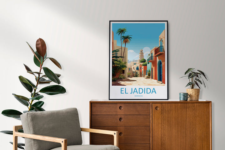El Jadida Travel Print Wall Art El Jadida Wall Hanging Home Décor El Jadida Gift Art Lovers Morocco Art Lover Gift Wall Art Morocco Art