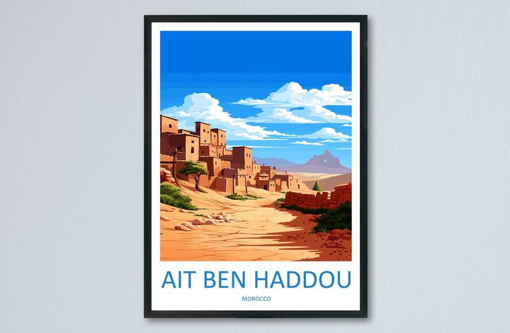 Aït Benhaddou Travel Print Wall Art Aït Benhaddou Wall Hanging Home Décor Aït Benhaddou Gift Art Lovers Morocco Art Lover Gift