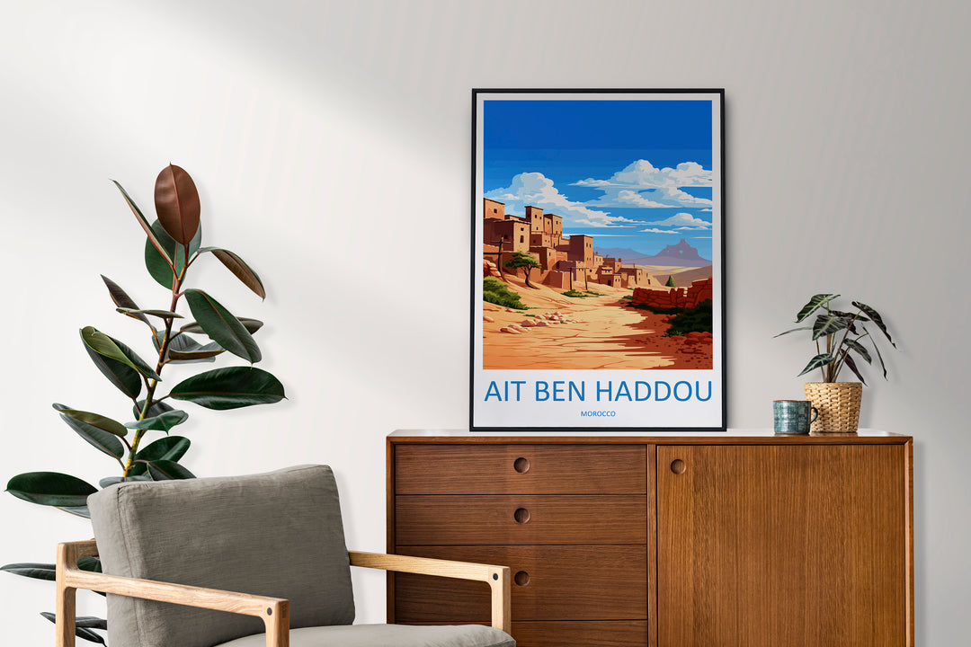 Aït Benhaddou Travel Print Wall Art Aït Benhaddou Wall Hanging Home Décor Aït Benhaddou Gift Art Lovers Morocco Art Lover Gift