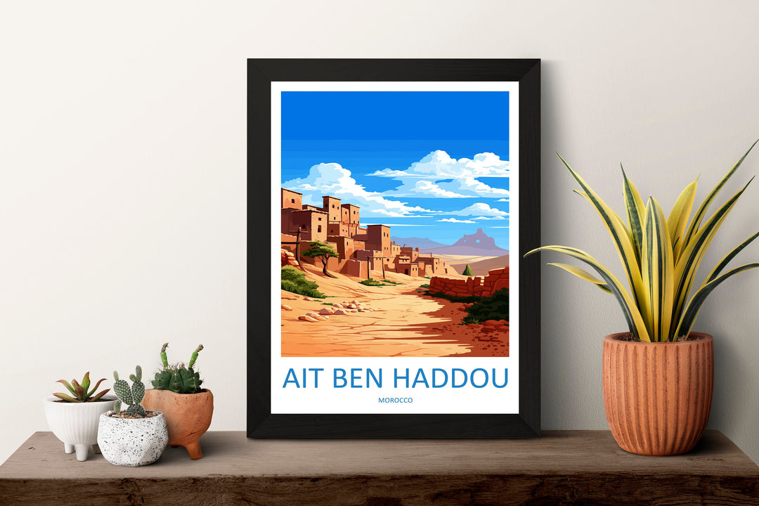 Aït Benhaddou Travel Print Wall Art Aït Benhaddou Wall Hanging Home Décor Aït Benhaddou Gift Art Lovers Morocco Art Lover Gift