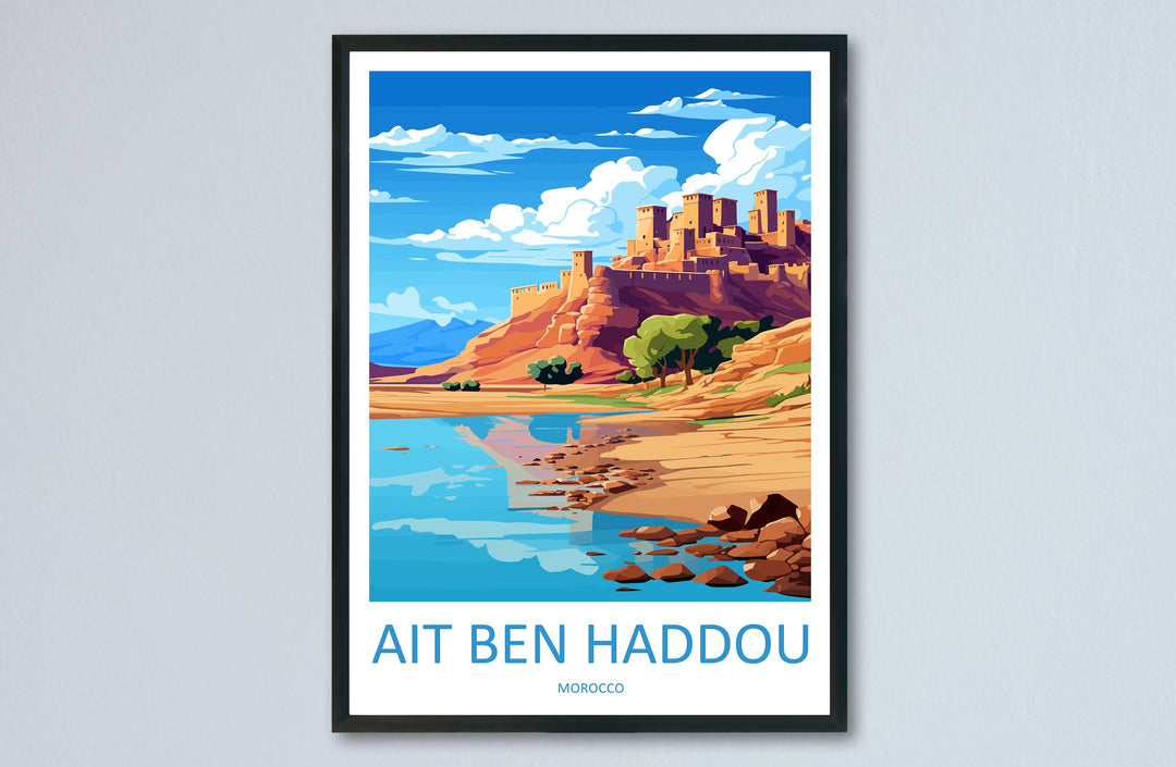 Aït Benhaddou Travel Print Wall Art Aït Benhaddou Wall Hanging Home Décor Aït Benhaddou Gift Art Lovers Morocco Art Lover Gift