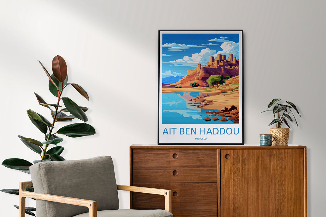 Aït Benhaddou Travel Print Wall Art Aït Benhaddou Wall Hanging Home Décor Aït Benhaddou Gift Art Lovers Morocco Art Lover Gift