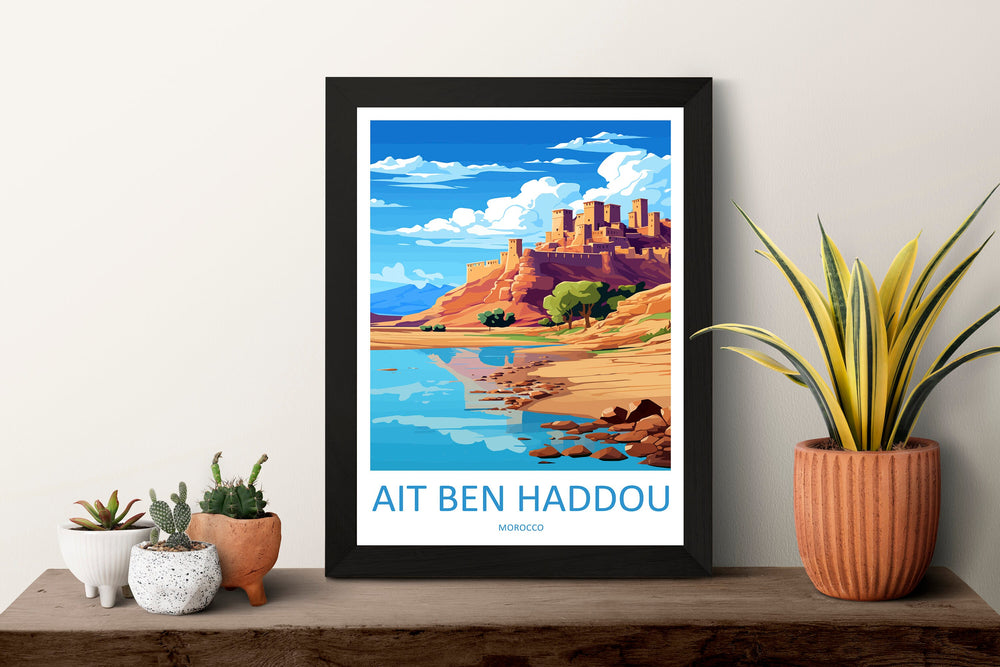 Aït Benhaddou Travel Print Wall Art Aït Benhaddou Wall Hanging Home Décor Aït Benhaddou Gift Art Lovers Morocco Art Lover Gift