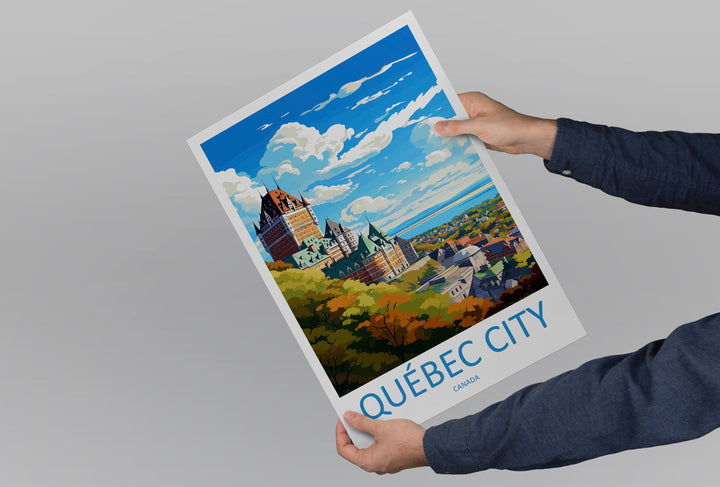 Quebec City Travel Print Wall Art Quebec City Wall Hanging Home Décor Quebec City Gift Art Lovers Canada Art Lover Gift Quebec City Gift