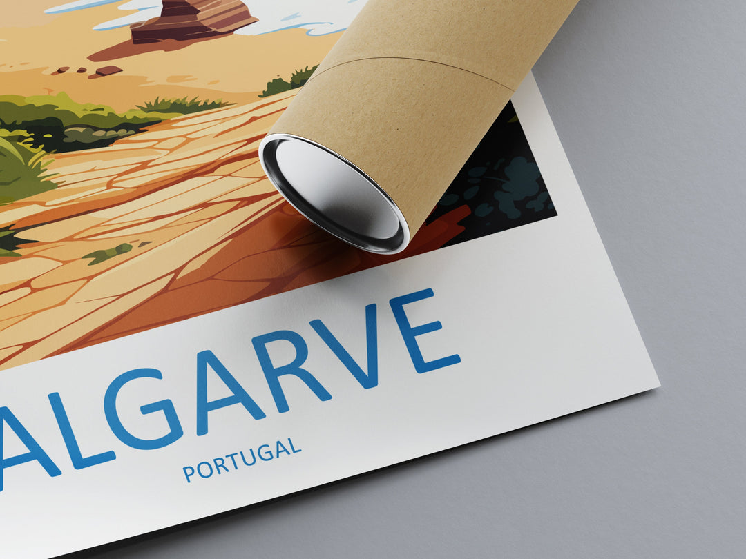 Algarve Travel Print Wall Art Algarve Wall Hanging Home Décor Algarve Gift Art Lovers Portugal Art Lover Gift Algarve Wall Art