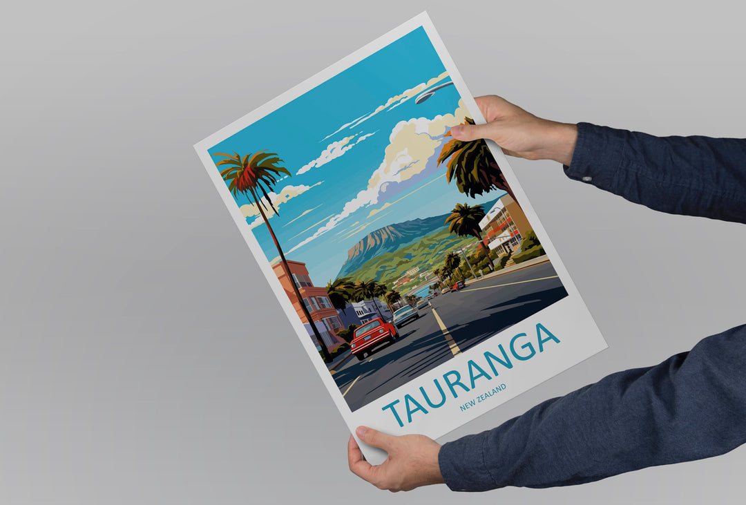 Tauranga Travel Print Wall Art Tauranga Wall Hanging Home Décor Tauranga Gift Art Lovers New Zealand Art Lover Gift Print New Zealand Art